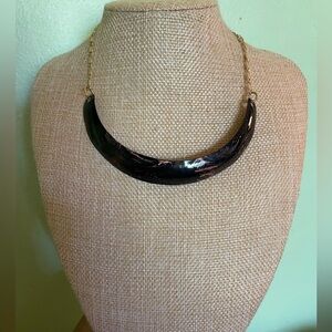 Elegant Black and Gold Women's Necklace